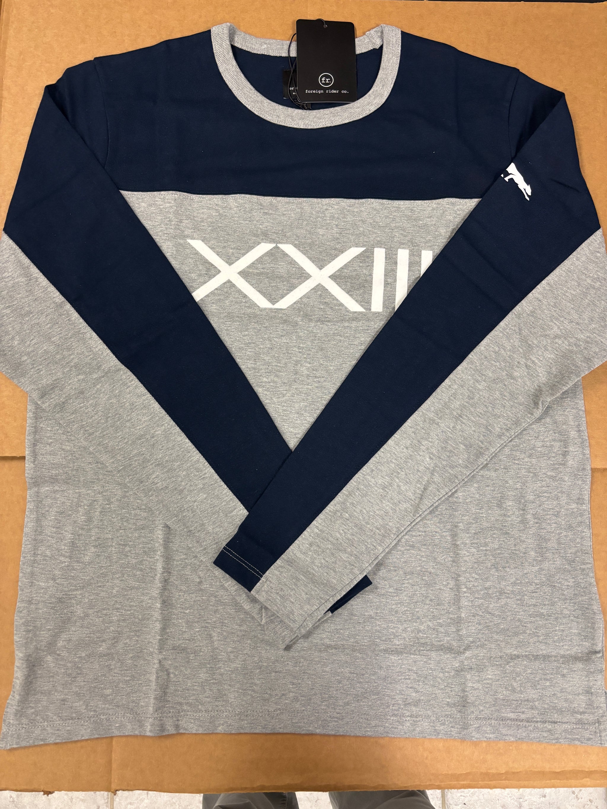 G/FORE GROVE XXIII LONG SLEEVE / BLUE & GREY – STEEZ AND TEES